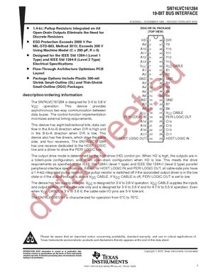 SN74LVC161284DLG4 datasheet  